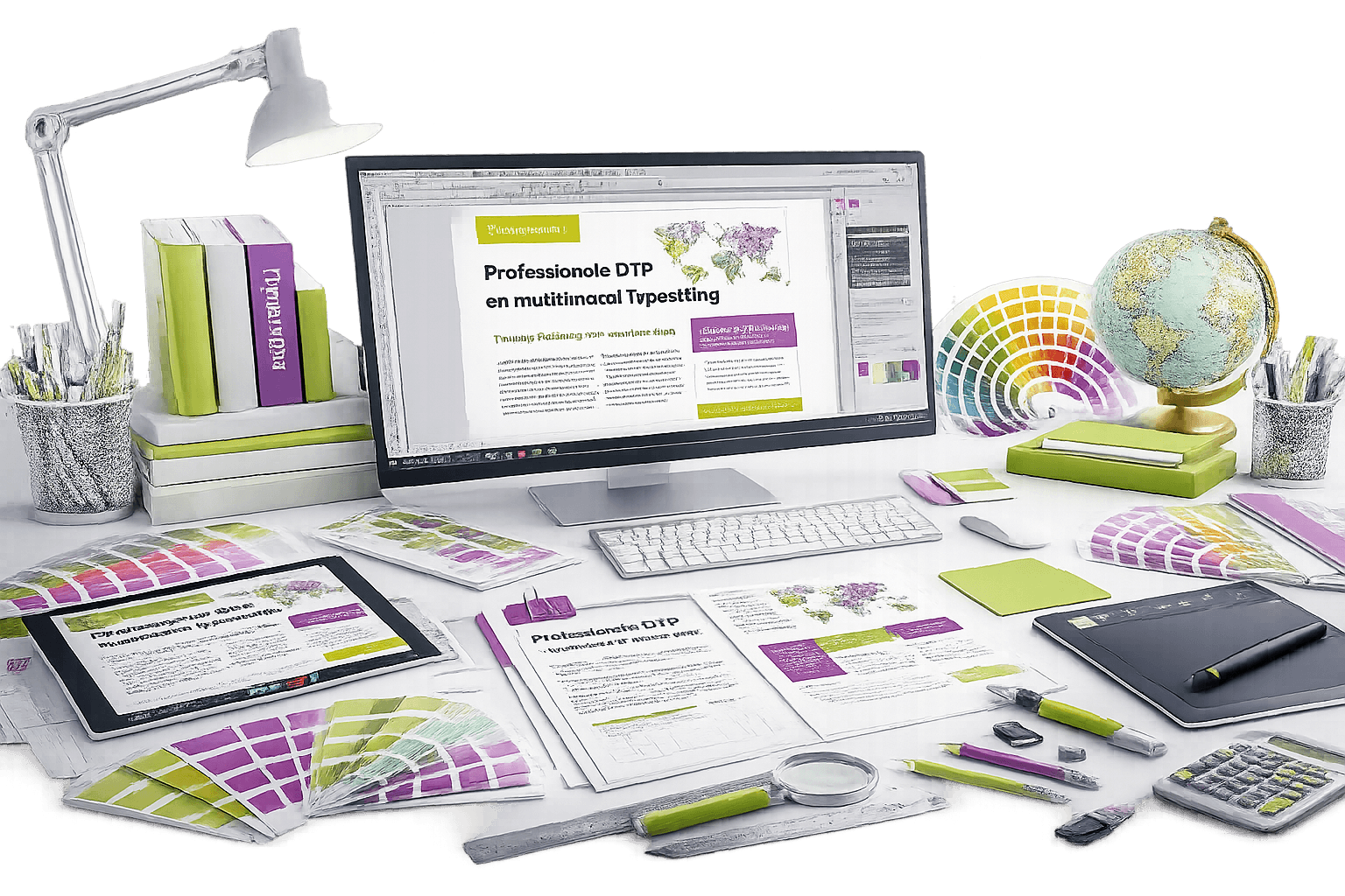Dutch DTP Typesetting Services by Lingvopedia with multilingual document formatting and publishing workspace