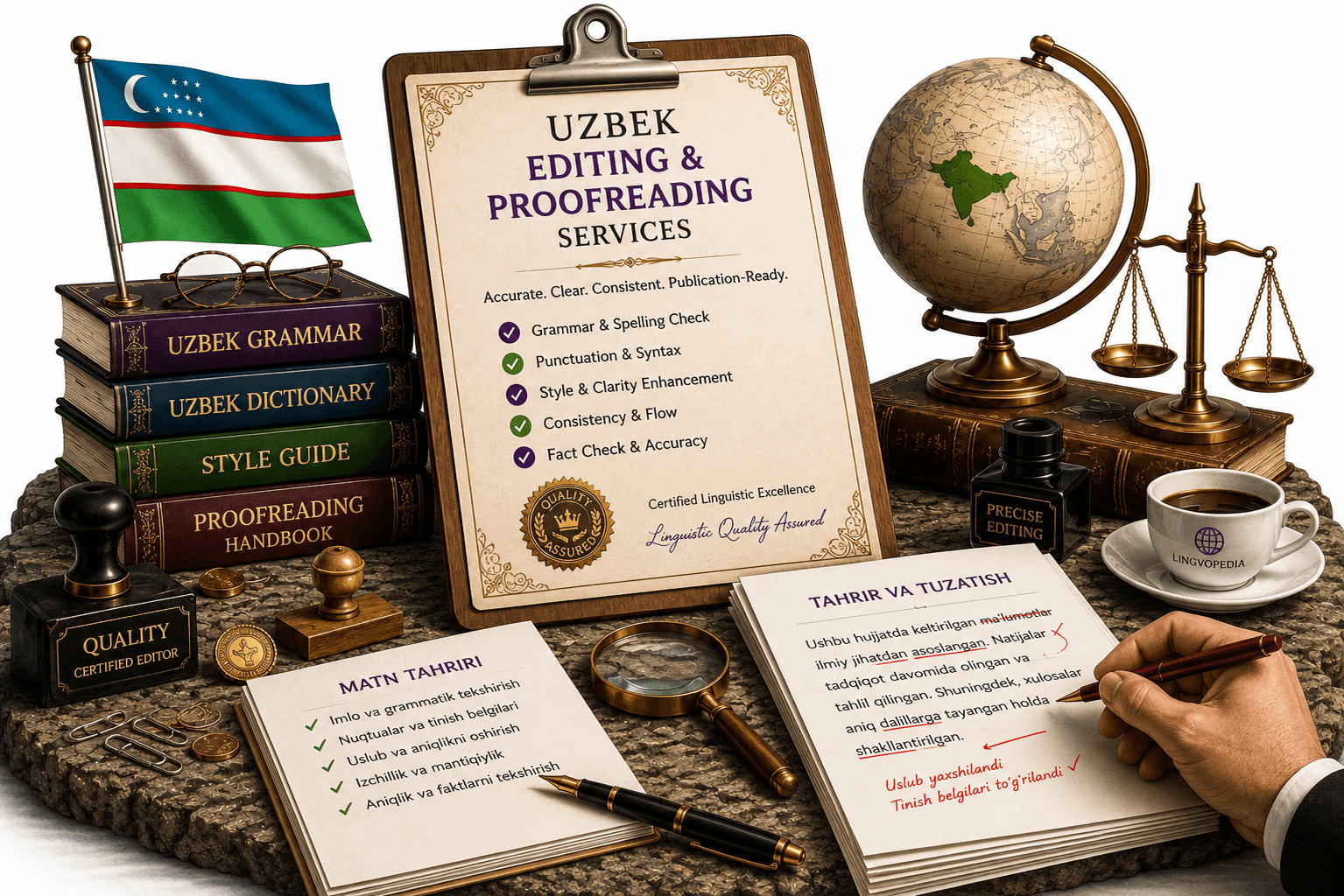 Professional Uzbek Editing and Proofreading Services