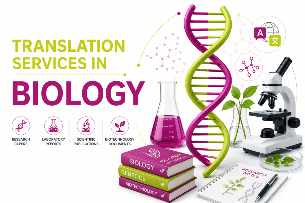 Translation Services in Biology for research papers, laboratory reports, biotechnology, life sciences, and scientific publications by Lingvopedia.