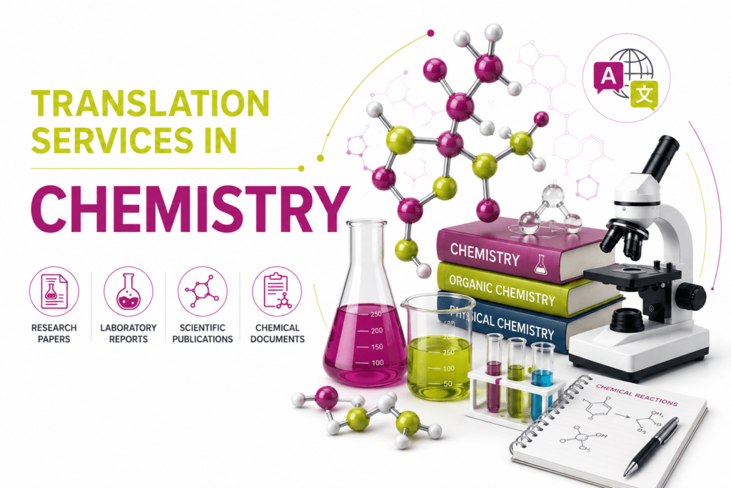 Translation Services in Chemistry for research papers, laboratory reports, chemical documents, scientific publications, and pharmaceutical research by Lingvopedia.